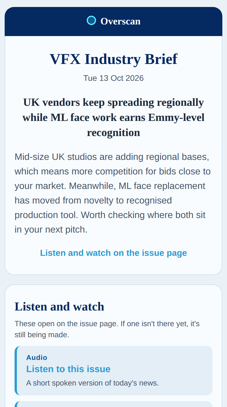 Read it: the 13 Oct 2026 issue as an email on a phone.